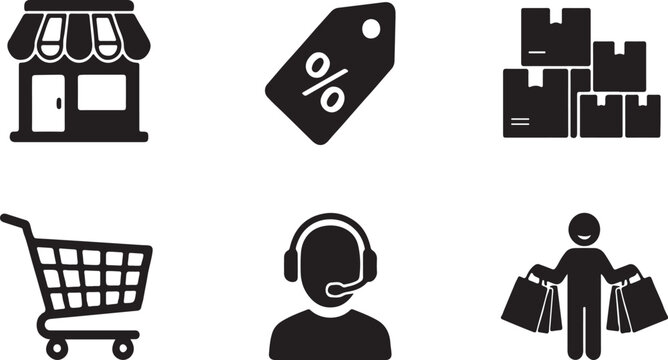 Business and Office Line Icons Vector Set for Web and UI Design
