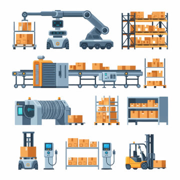 Automated Warehouse Equipment and Industrial Machinery.