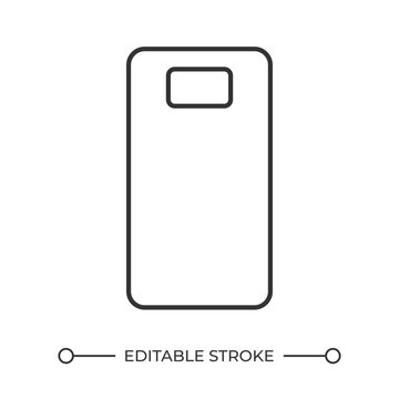 Space saving sleep solutions line icon. Smartphone interface. Micro furniture design. Ergonomic small bedroom. Isolated vector illustration. Outline symbol. Simple linear drawing. Editable stroke
