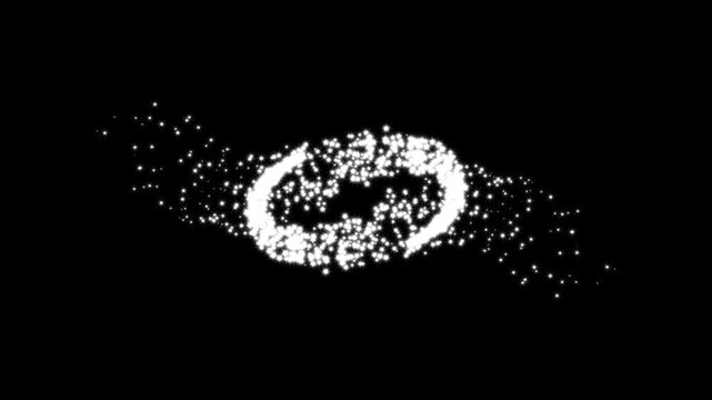 Sparkling stars light animation and particles on black background, star sparkle vector doodles glowing light effect. white glitter sparkles star line trail, fairy sparkle stars shine.
