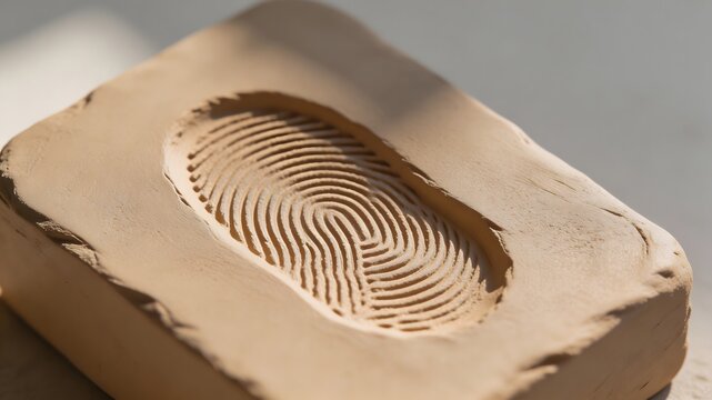 Tactile ASMR Sensory Concept on Sand Background
