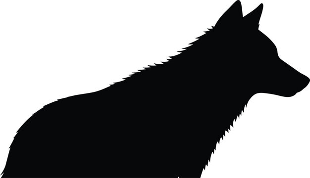 wolf head silhouette