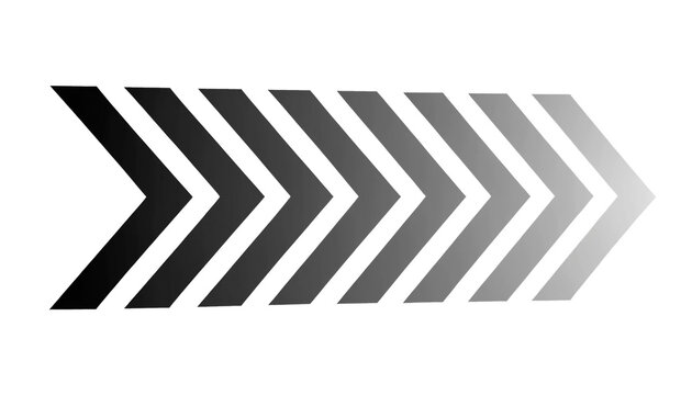 Abstract arrow pattern with gradient. Directional chevron shapes showing motion progress.
