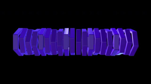 Purple organic wave strips seamless loop on transparent background