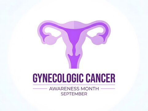 Gynecologic cancer awareness month september symbol and awareness
