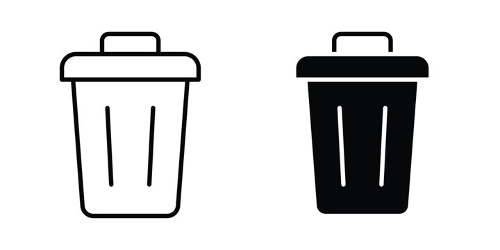Uninstall icon editable design set