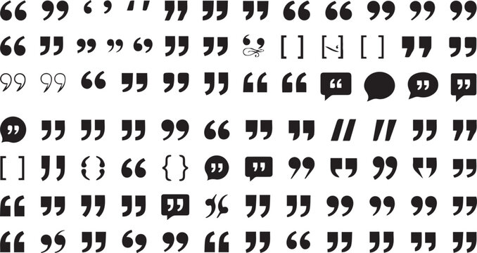 Punctuation marks and symbols. Typographic elements for writing.
