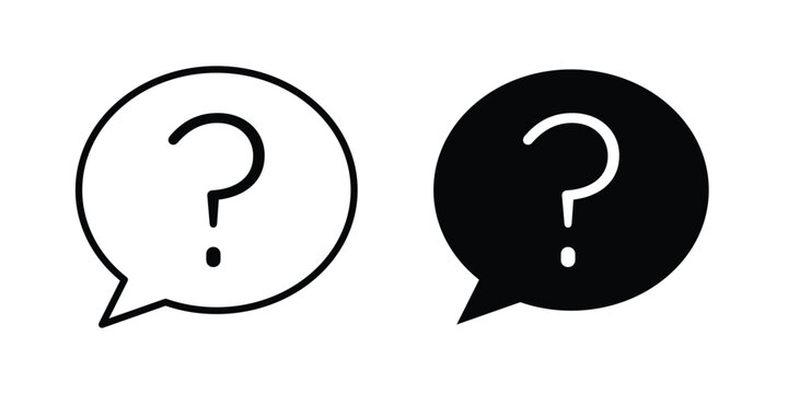 Faq help icon editable design set