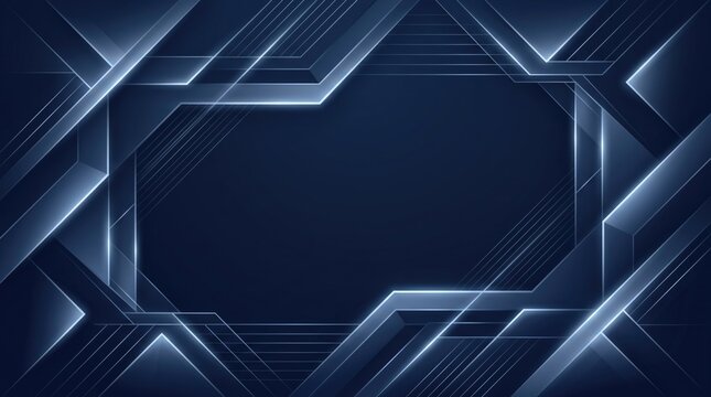 Labor Day (USA/Canada) 2026 abstract background design Modern futuristic geometric abstract design with glowing blue lines and dark purple background