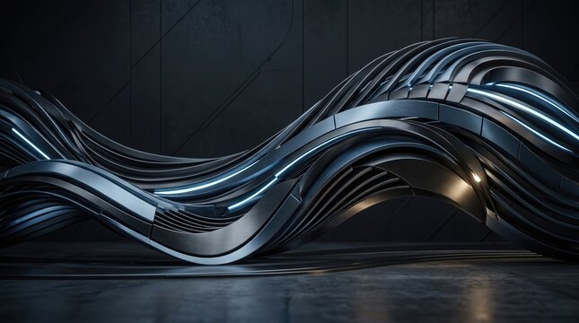 Labor Day (USA/Canada) 2026 abstract background design Modern futuristic car speeding with dynamic light trails on dark road