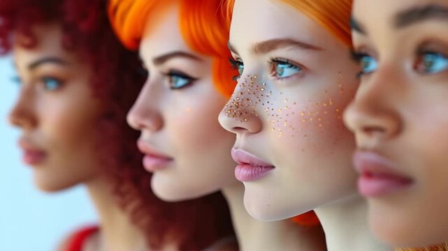Red-haired women are rare
