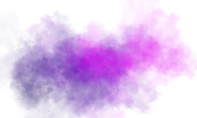 Fototapeta premium Purple pink transparent smoke cloud on black backgrounds isolated for artistic and creative design projects