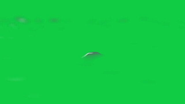 Droplet impacts causing shiny pool rippling, bouncing, breaking, fading on alpha channel for study