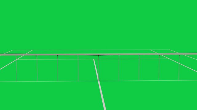On frame shift wireframe center line tilting returning aligning to correct view on transparent void