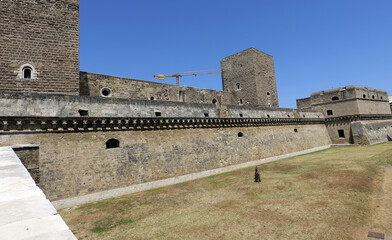 Swabian castle in bari, ancient medieval fortress © Lovec1