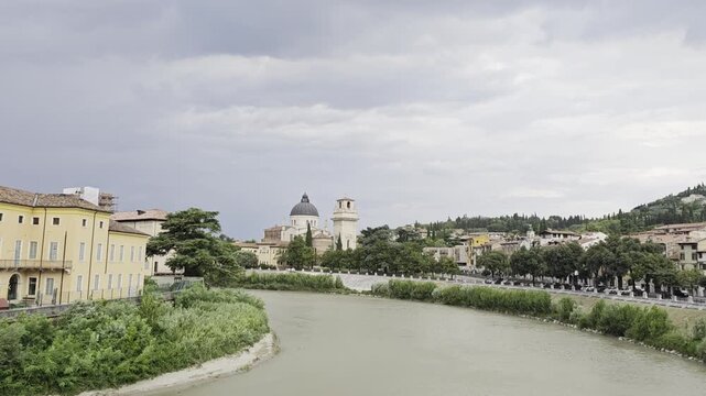 Verona, Veneto, Italy &ndash; July 1, 2026 &ndash; Visit to the city's historic center in the tourist area.