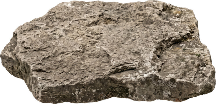 Isolated Landscape Rock Cutout PNG on Transparent Background