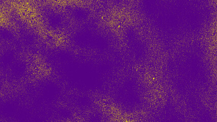 Purple grunge noise texture with sparkling gold glitter speckles