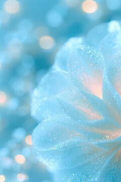 Hyperrealistic Macro Photography of Round Paper Kusu with Dew Drops