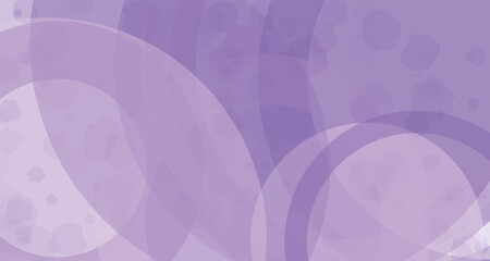 Fototapeta premium Overlapping rings watercolor pattern in shades of lavender and lilac creating an abstract background arrangement art blend circles color