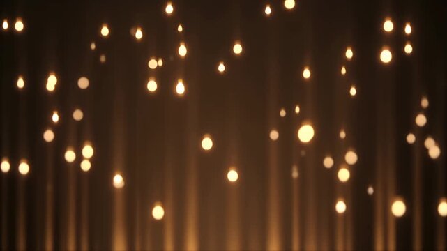 Mini bokeh lights floating upward with soft blur and fade 8