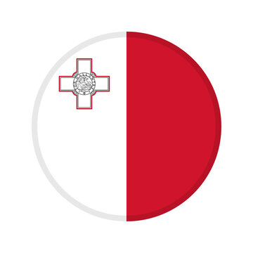 Malta flag circle icon