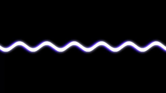 Minimal Zigzag Line Loop Animation | Abstract Wavy Stroke Motion Graphics Background