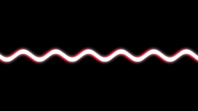 Minimal Zigzag Line Loop Animation | Abstract Wavy Stroke Motion Graphics Background