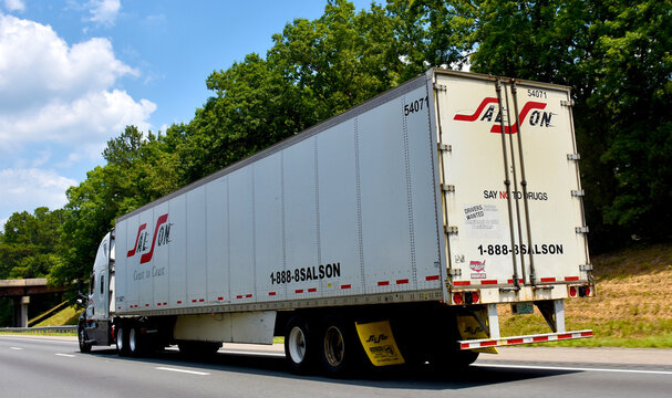 SalSon Logistics Company Truck, Interstate 95, Virginia, USA