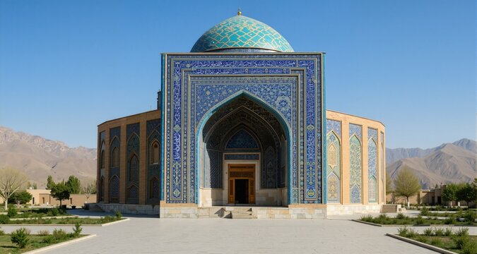 Mausoleum of Mir Said Ali Hamadani in Kulob Generative AI
