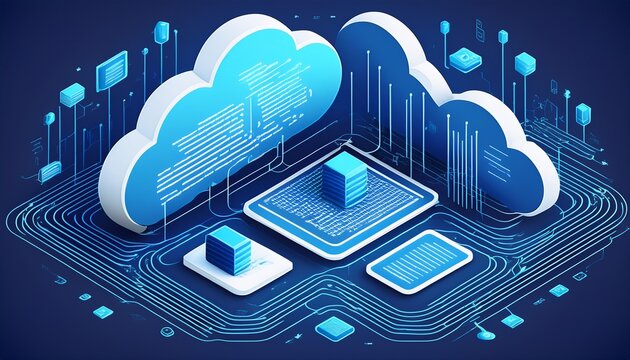 a cloud computing technology concept illustrates the delivery of computing services over the internet enabling flexible resources scalable solutions enhanced collaboration for users and businesses
