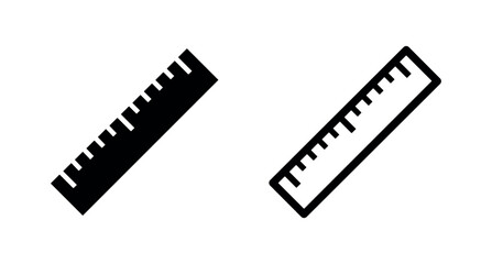 Fototapeta premium Ruler measuring tool icons