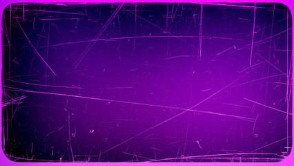 Abstract dark purple gradient background with distressed scratched texture and vintage film aesthetic, perfect for modern graphic design wallpaper or digital art projects.
