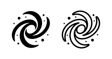 Flat Icons: Swirling Galaxy Set © liubomir118809