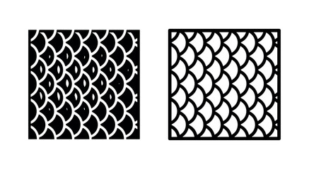 Fish scales pattern texture icon © liubomir118809