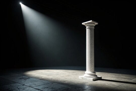 columns at night