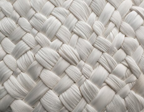 white abaca fiber sheet with interwoven organic texture