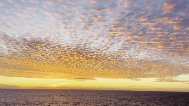 sunset at Atlantic ocean. colors of nature.
