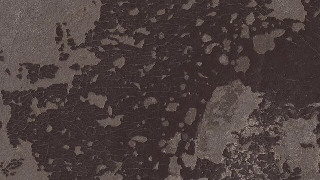 4k vertical slow motion footage of antique dark brown leather texture with lots of worn areas, cracks, scratches and other rough features