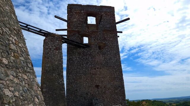 The Castle of Csesznek in Hungary