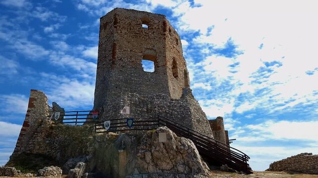 The Castle of Csesznek in Hungary