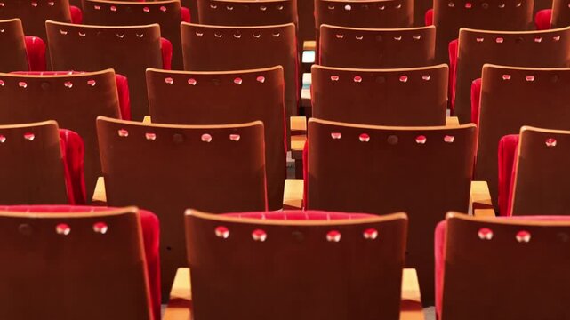 Empty Seating Rows Before Conference or Seminar Begins