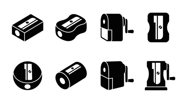 Collection of pencil sharpeners in various shapes and styles