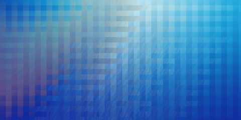 Fototapeta premium Abstract bright blue geometric background with pixelated square pattern