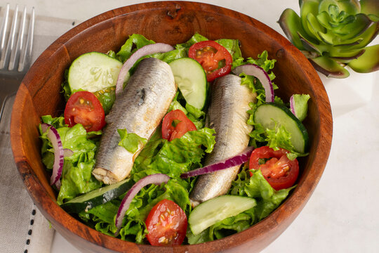 sald   served with sardines