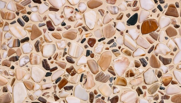 seamless texture of beige venetian quartz stone terrazzo tiles