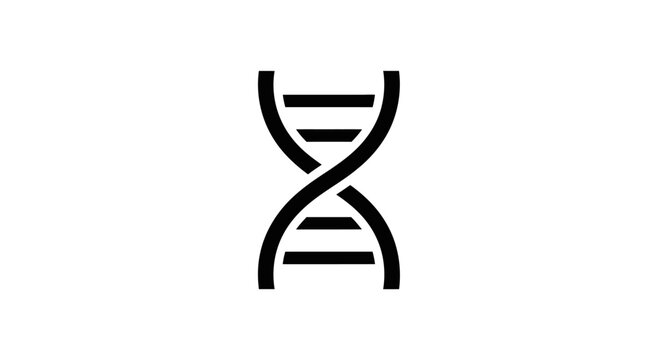 DNA double helix genetic structure symbol.