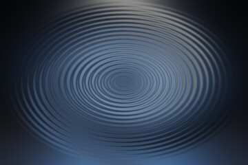 Naklejka premium Abstract dark blue background with circular ripple effect