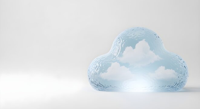 Ice sculpture on white surface.