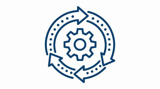 Continuous improvement process gear icon.
